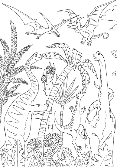 Affiche dinosaures partie 1 de Dinosaures