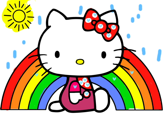 Hello kitty rainbow innen: 